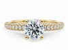 Platinum Diamond Ring - Muse Diamond Band Engagement Ring - Pave Diamond Band in 9k, 14k, 18k Gold & Platinum - by Hearts Forever Jewellers