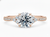 Platinum Ring - Gaia Vintage Engagement Ring - Nature-Inspired Vintage Ring in 9k, 14k, 18k Gold & Platinum - by Hearts Forever Jewellers