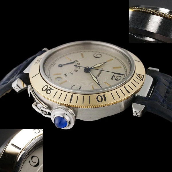 Pre-owned Cartier Pasha 38mm Power Reserve W3101255