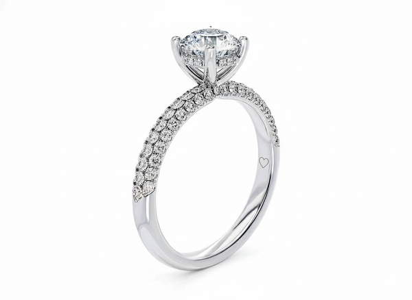 Muse Diamond Band Engagement Ring