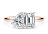 Toi et Moi Emerald Solitaire