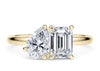 Toi et Moi Emerald Solitaire