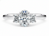 Platinum Diamond Ring - Venice Trilogy Engagement Ring - Three Stone Diamond Ring in 9k, 14k, 18k Gold & Platinum - by Hearts Forever Jewellers
