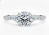 Platinum Ring - Gaia Vintage Engagement Ring - Nature-Inspired Vintage Ring in 9k, 14k, 18k Gold & Platinum - by Hearts Forever Jewellers