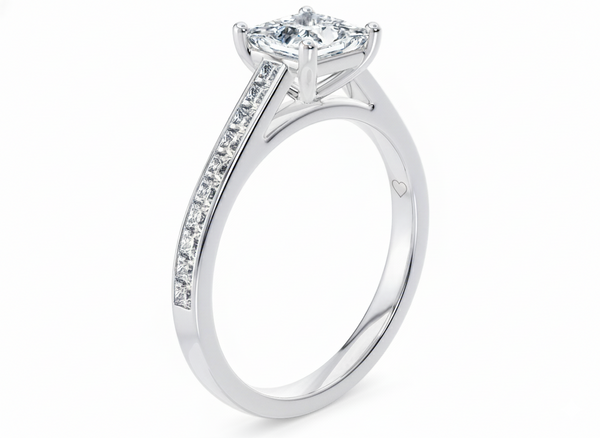 Aurora Diamond Band Engagement Ring