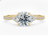 Platinum Ring - Gaia Vintage Engagement Ring - Nature-Inspired Vintage Ring in 9k, 14k, 18k Gold & Platinum - by Hearts Forever Jewellers